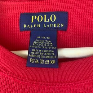 Red Men’s polo